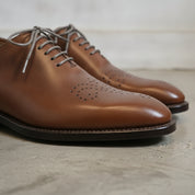 Men's Brown Brogue Leather Oxfords — Chadburn — Chadburn