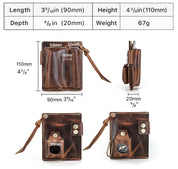 Leather Multi-Pocket EDC Organizer – Tool Storage for Everyday Carry