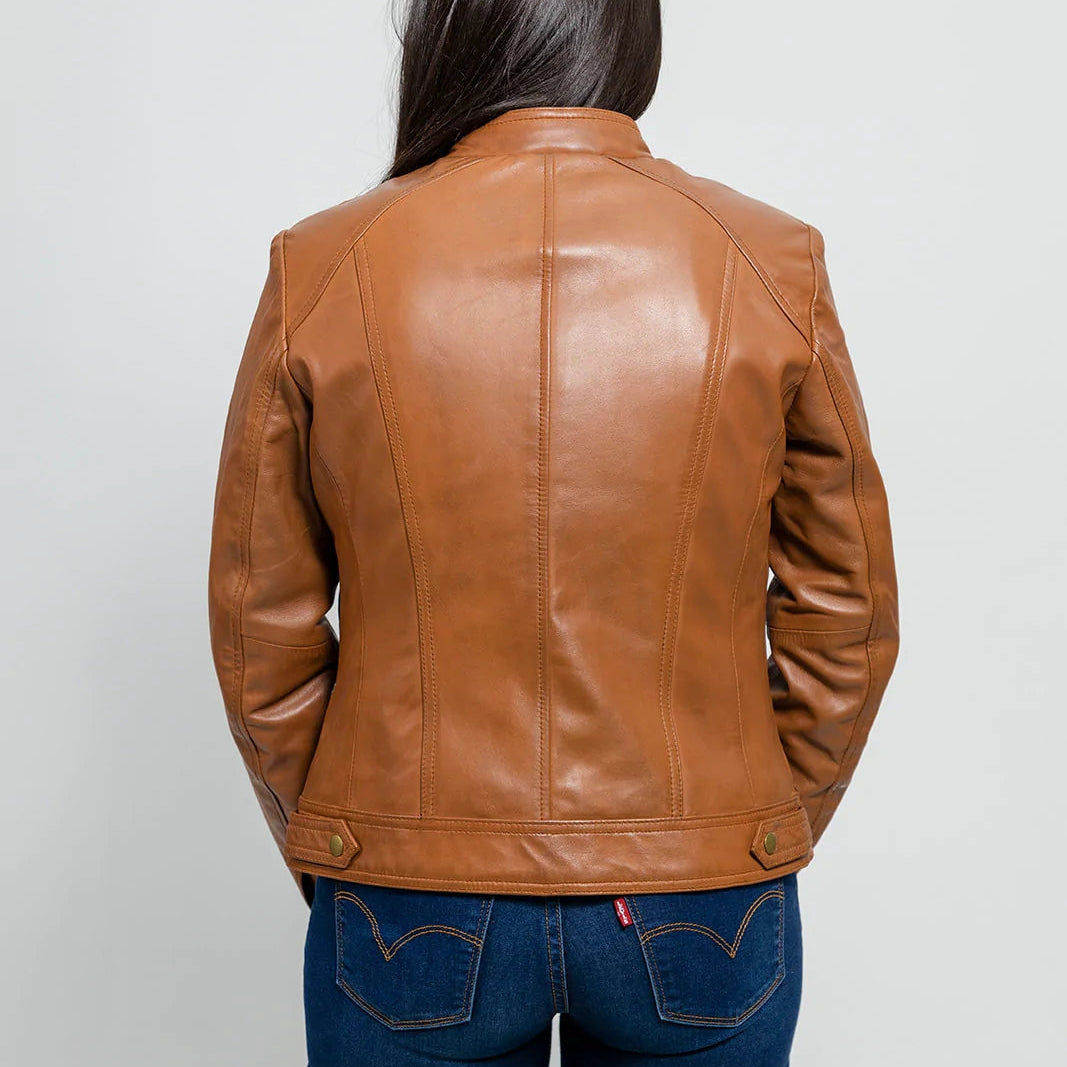 Women's Whiskey Dyed Leather Jacket