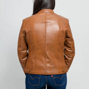Women's Whiskey Dyed Leather Jacket