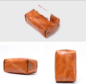 New Style Cowhide Full-Grain Leather Tissue Bag