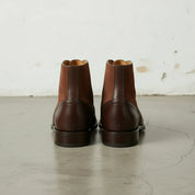 Handmade Ankle Boot ,Classic Brown Lace Up Full Grain Leather Mens Boots