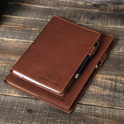 Elegant Leather Notebook cover with Pen Loop