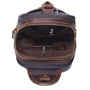 Men's Vintage Waterproof Canvas Crossbody Chest Bag