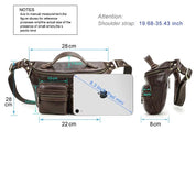 Men's Dark Brown Leather Sling Bag — Palmer