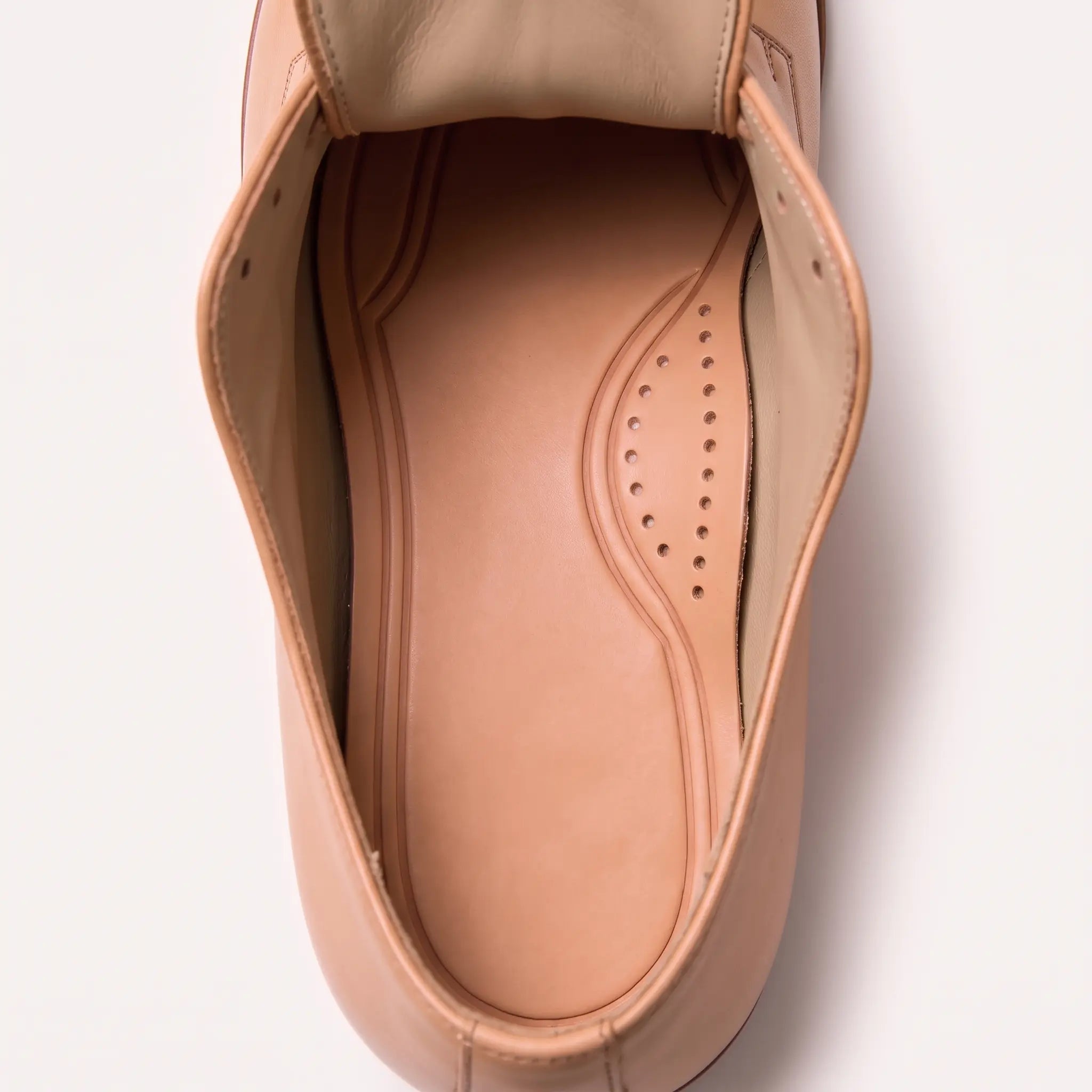 Light Brown Wingtip Full-Grain Leather Insoles — Adridge