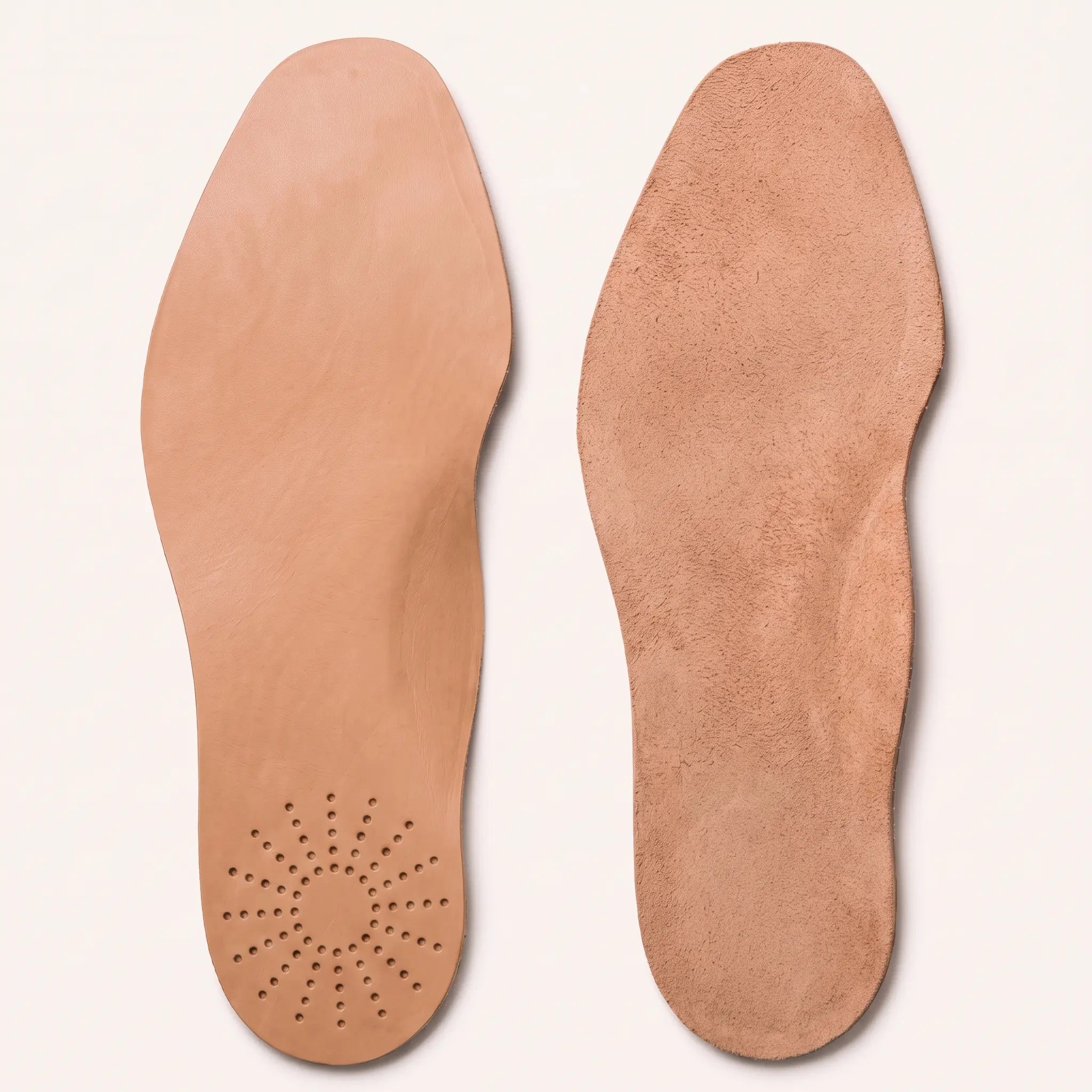 Light Brown Sunburst Full-Grain Leather Insoles — Apley