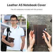 Handmade Crazy Horse Leather A5 Journal Bible Cover