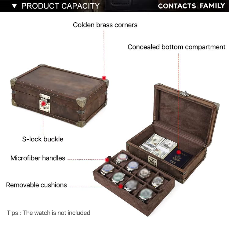 Handmade Leather Custom Watch Box