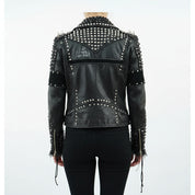 Women's Handmade Biker Leather Jacket