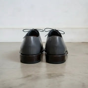Men's Dark Grey Brogue Leather Oxfords — Chadburn