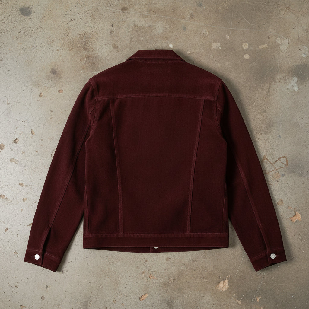 Men's Handmade Trucker Suede Jacket