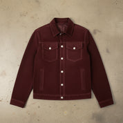 Men's Handmade Trucker Suede Jacket