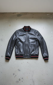 Men's Handmade Bomber Leather Jacket