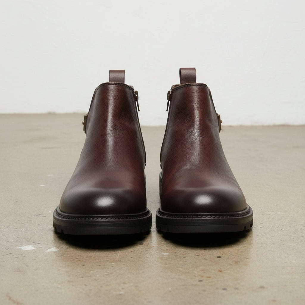 Men's Rugged Chelsea Boots in Handmade Cow Leather