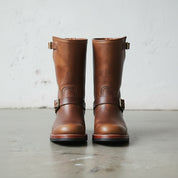 Handmade Mens Antique Brown Leather Biker Boots Men Leather Motorcycle Boot