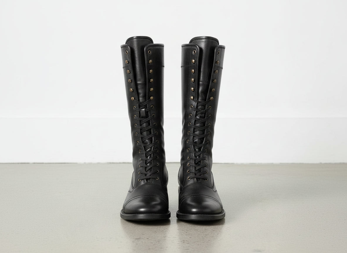 New Handmade Mens Style Superb Leather Boots Long Men Boot Leather