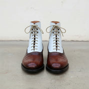 Men's Two Tone High Ankle Alligator Boots