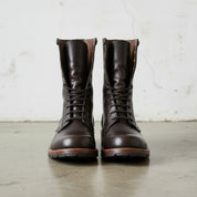 Handcrafted Men's  Leather Lace-Up Ankle Combat Boots