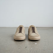 Men's Tan Suede Slip-On Sneakers