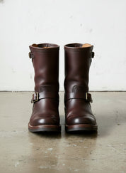 Handcrafted Maroon Leather Work Boots for Men