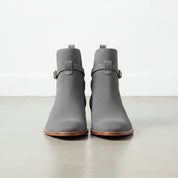 Handcrafted Men's Gray Suede Leather Jodhpurs Ankle Boots