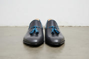 Handmade Men Shoes Mens Black Tassels Leather Shoes Dress Leather Shoes