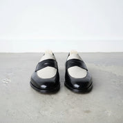 Handmade Two Tone Penny Loafers, Men's Leather Moccasins