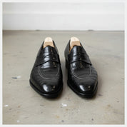 Men's Crocodile Patterned Moccasin Dress Shoes