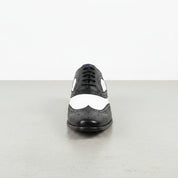 Handmade Men's Two Tone Wingtip Brogue Spectator Dress Shoes