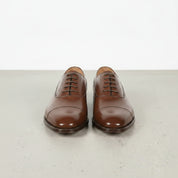 Handcrafted Men's Brown Leather Oxford Shoes