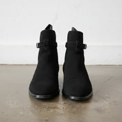 Handmade Men's Black Suede Jodhpurs Boot, Men Black Ankle Boots