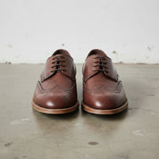 Handmade Men's Full Grain Leather Wingtip Dress Shoes