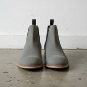 Handmade Men's Gray Suede Chelsea Ankle Boots
