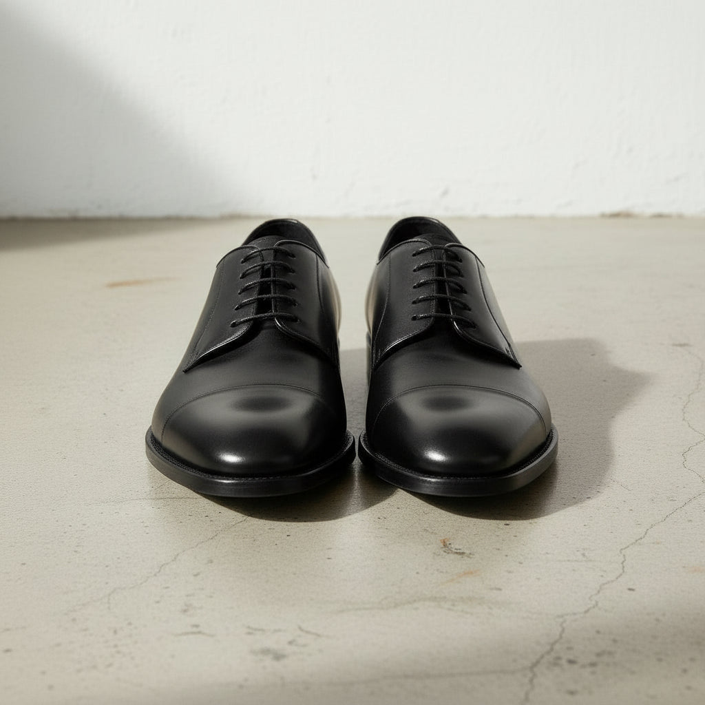 Handmade Black Oxford Dress Shoes