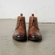 Handcrafted Men's Leather Lace-Up Ankle Boots
