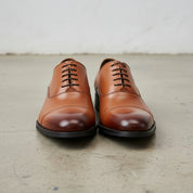 Handmade Men's Full Grain Leather Cap Toe Formal Dress Shoes