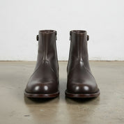 Handcrafted Men's Leather Plain-toe Ankle Boots