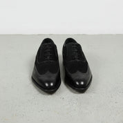 Handmade Two-tone Wingtip Dress Shoes for Men