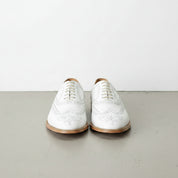 Handmade Men White Wing Tip Brogue Dress Shoes, Men White Party Shoes