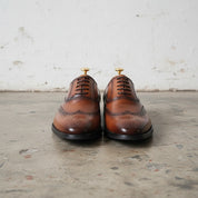 Men's Handmade Cow Leather Wingtip Brogues Dress Shoes