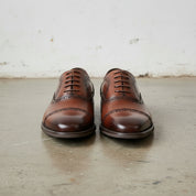 Handmade Men's Full Grain Leather Brogue Formal Dress Shoes
