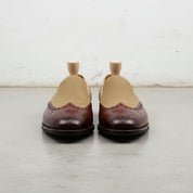 Handcrafted Two-tone Wingtip Moccasins in Suede and Leather
