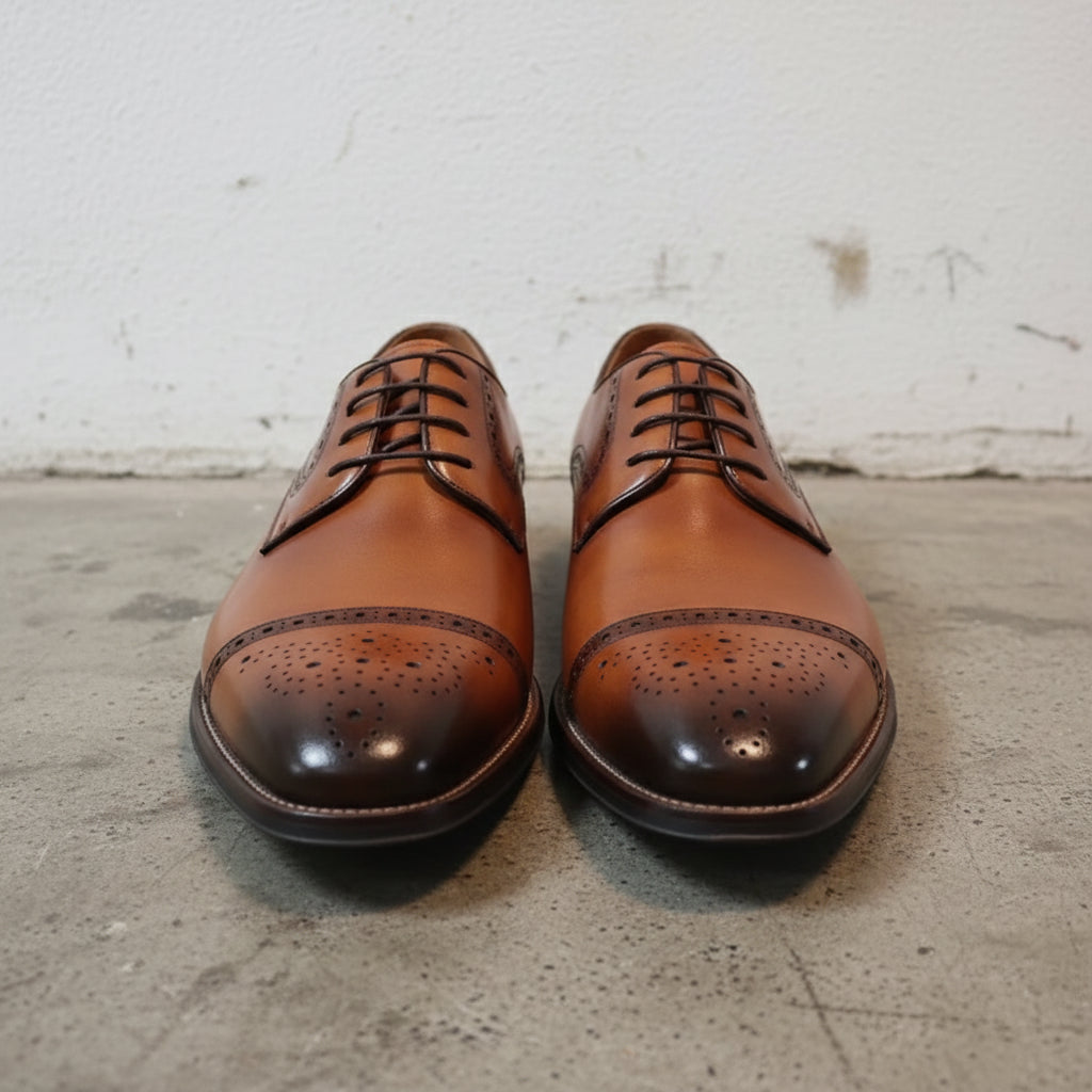Men's Handmade Leather Brogue Dress Shoes