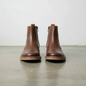 Men's Brown Leather Ankle Boots for Versatile Wear