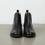 Women's Handmade Black Leather Chelsea Boots