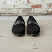 Men Formal Black Leather Shoes, Black Suede Moccasins Shoes