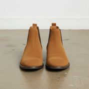 Handmade Men's Tan Color Suede Chelsea Boots, Tan Suede Ankle Boot