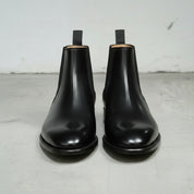 Men's Black Full-Grain Leather Chelsea Boots