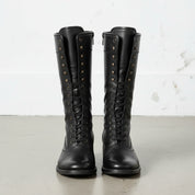 New Handmade Mens Style Superb Leather Boots Long Men Boot Leather - Black